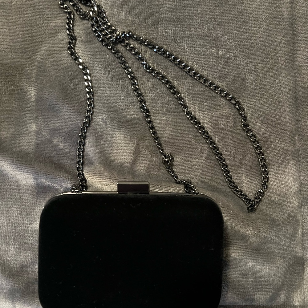 Giorgio Armani velvet clutch crossbody evening bag - Picture 4 of 5